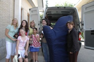 Transporting harps in Madrid